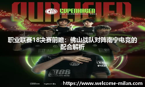 职业联赛18决赛前瞻：佛山战队对阵南宁电竞的配合解析